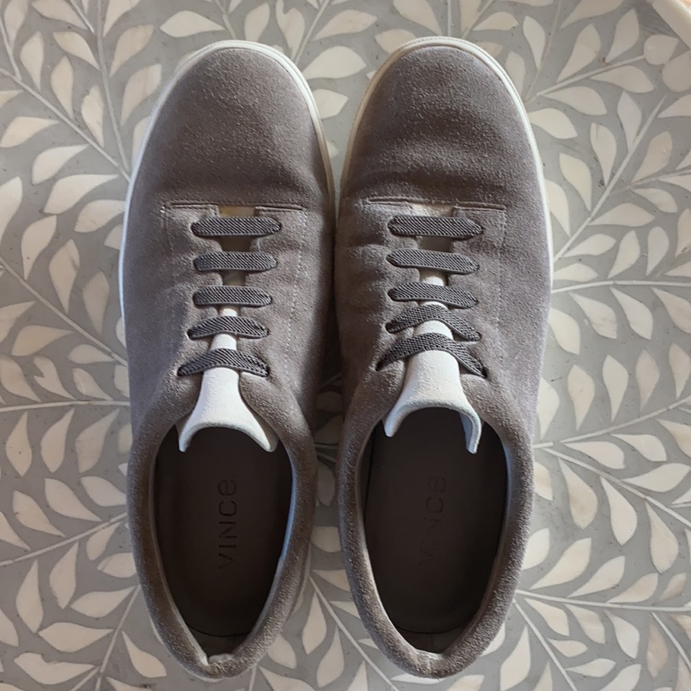 Vince suede tennis shoes